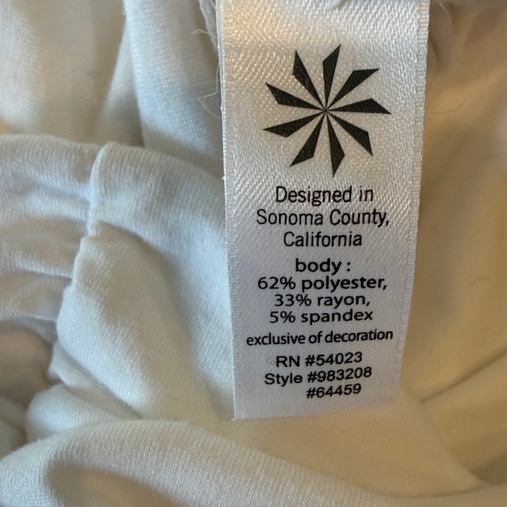 Athleta Topanga White Pullover Fitted Jersey Dress Size Medium - Picture 14 of 15